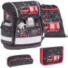 Belmil Schulranzen Classy Schulranzen Set 4-teilig Mit Brustgurt Firetruck 2 7