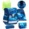Belmil Schulranzen Classy Schulranzen Set 5-teilig Mit Brustgurt Racing Blue Neon 5