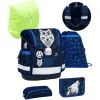 Belmil Schulranzen Classy Schulranzen Set 5-teilig Mit Brustgurt Wolf Mosaic Grey 7