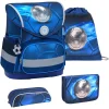 Belmil Schulranzen Compact Schulranzen Set 4-teilig Mit Brustgurt Football 4 5