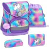 Belmil Schulranzen Compact Schulranzen Set 4-teilig Mit Brustgurt Rainbow Color 7