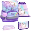 Belmil Schulranzen Compact Schulranzen Set 4-teilig Mit Brustgurt Rainbow Unicorn Magic 5