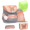 Belmil Schulranzen Compact Schulranzen Set 5-teilig Mit Brustgurt Golden Butterfly 5