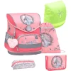 Belmil Schulranzen Compact Schulranzen Set 5-teilig Mit Brustgurt Horse Snowflake 5