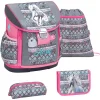 Belmil Schulranzen Customize-me Schulranzen Set 4-teilig Mit Brustgurt, Hüftgurt Horse Aruba Blue 5