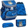 Belmil Schulranzen Mini Fit Schulranzen Set 4-teilig Mit Brustgurt Alpha Wolf 7