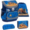 Belmil Schulranzen Mini Fit Schulranzen Set 4-teilig Mit Brustgurt Bulldozer 5