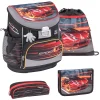 Belmil Schulranzen Mini Fit Schulranzen Set 4-teilig Mit Brustgurt Crazy Race 5
