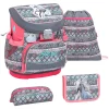 Belmil Schulranzen Mini Fit Schulranzen Set 4-teilig Mit Brustgurt Horse Aruba Blue 5