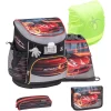 Belmil Schulranzen Mini Fit Schulranzen Set 5-teilig Mit Brustgurt Crazy Race 5