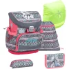 Belmil Schulranzen Mini Fit Schulranzen Set 5-teilig Mit Brustgurt Horse Aruba Blue 5