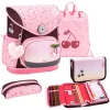 Belmil Schulranzen Premium Compact Plus Set 5-teilig Cherry Blossom 5