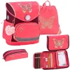 Belmil Schulranzen Premium Compact Plus Set 5-teilig Coral 7