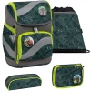Belmil Schulranzen Smarty Schulranzen Set 5-teilig Mit Brustgurt, Hüftgurt Green Splash 5