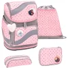 Belmil Schulranzen Smarty Schulranzen Set 5-teilig Mit Brustgurt, Hüftgurt Pink Dots 2 7