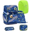 Belmil Schulranzen Smarty Schulranzen Set 6-teilig Mit Brustgurt, Hüftgurt Sketch Lime Green 7