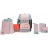 LÄSSIG Schulranzen-Set 7-tlg. Boxy Unique Rose/blue/black 7