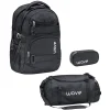 WAVE Rucksack Infinity Set 3-teilig Black 5