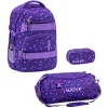 WAVE Rucksack Infinity Set 3-teilig Purple Dots 5